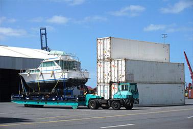Import vehicle USA to Australia boat.