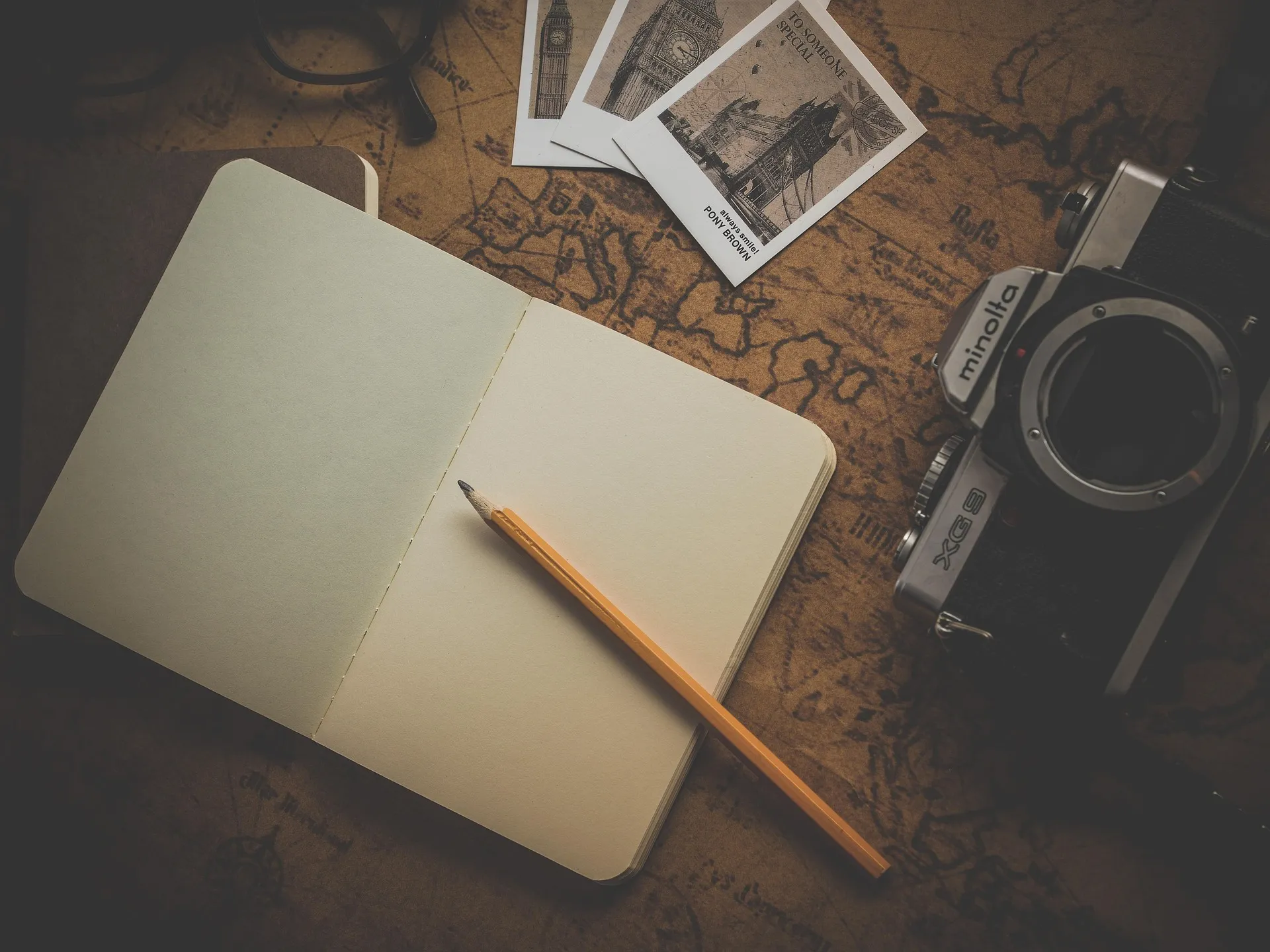 Travel journal and documents used to plan a Carnet de Passage (CPD) temporary vehicle import to New Zealand