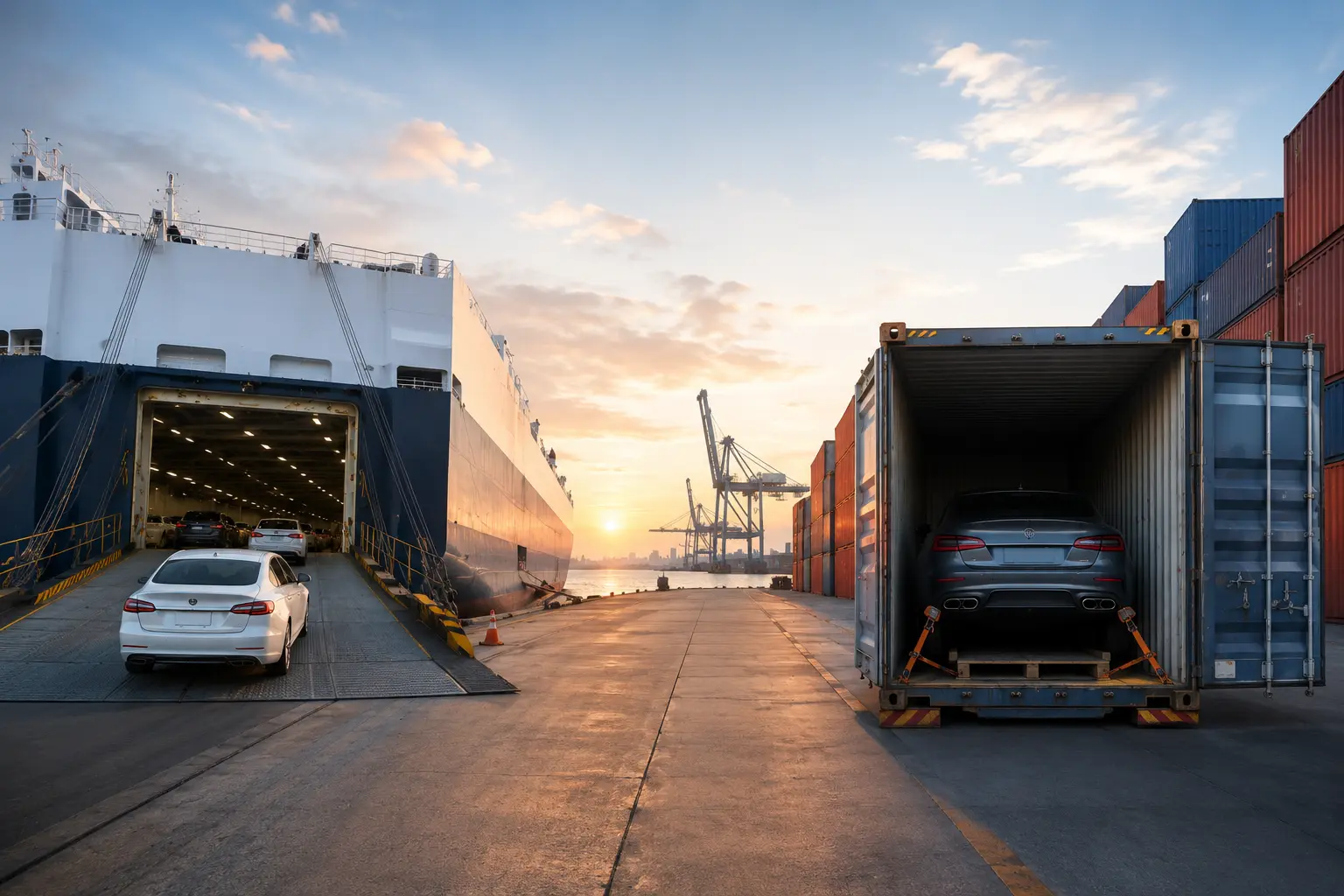 Roro Shipping Vs Container Shipping: What Is The Difference? | PeachT